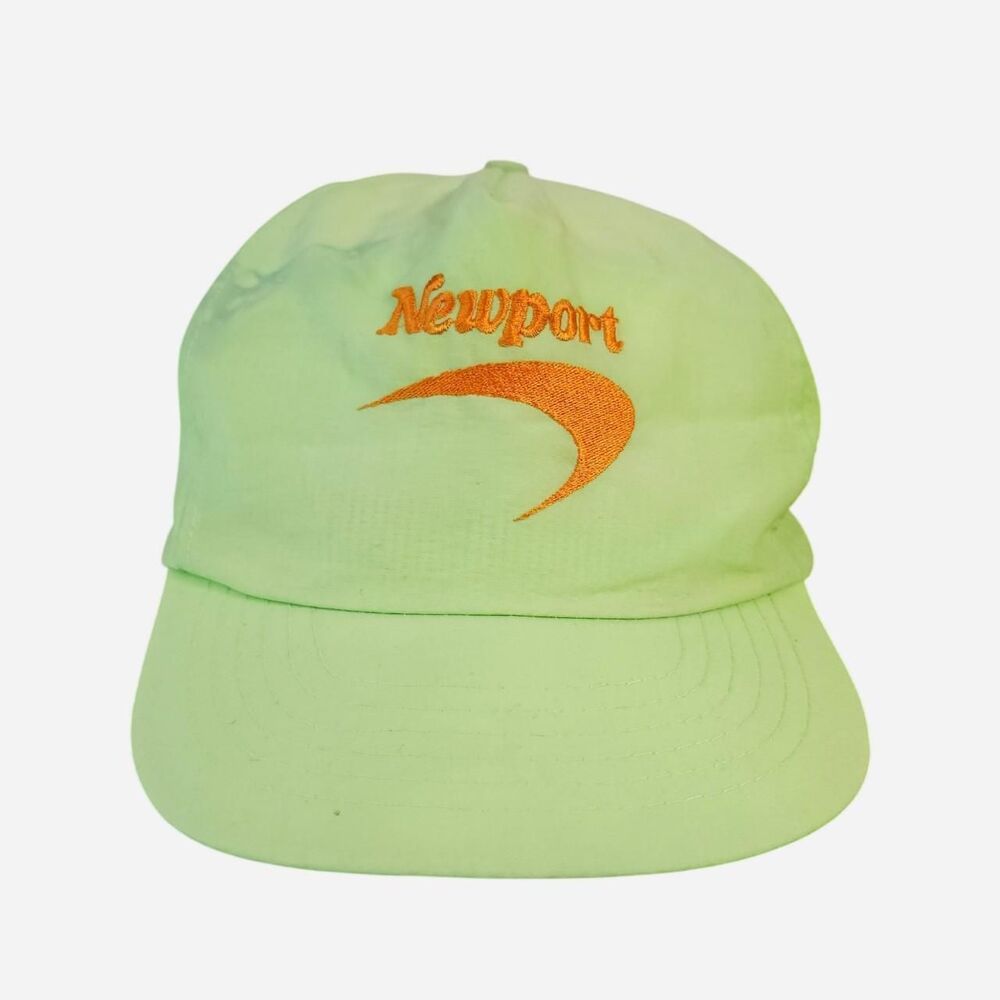 90s streetwear skater neon green orange newport hat